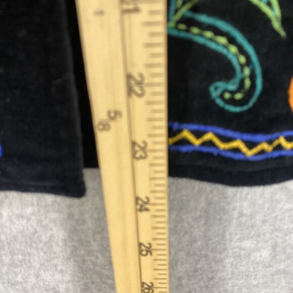 Vintage Velvet Jacket π Embroidered Boho Festival Style - Picture 9 of 10